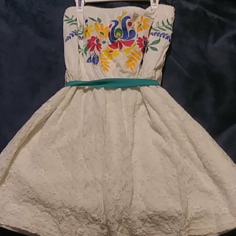 A floral design dress